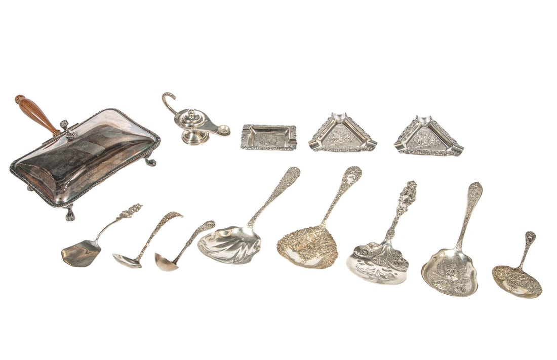 American Sterling Silver Floral Serving Pieces (1 of 2)