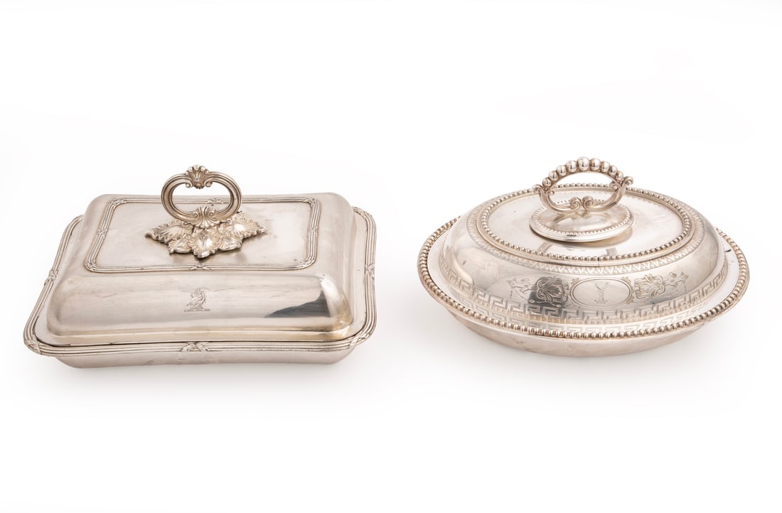 Old Sheffield Plate Covered Entree Dish (1 of 7)