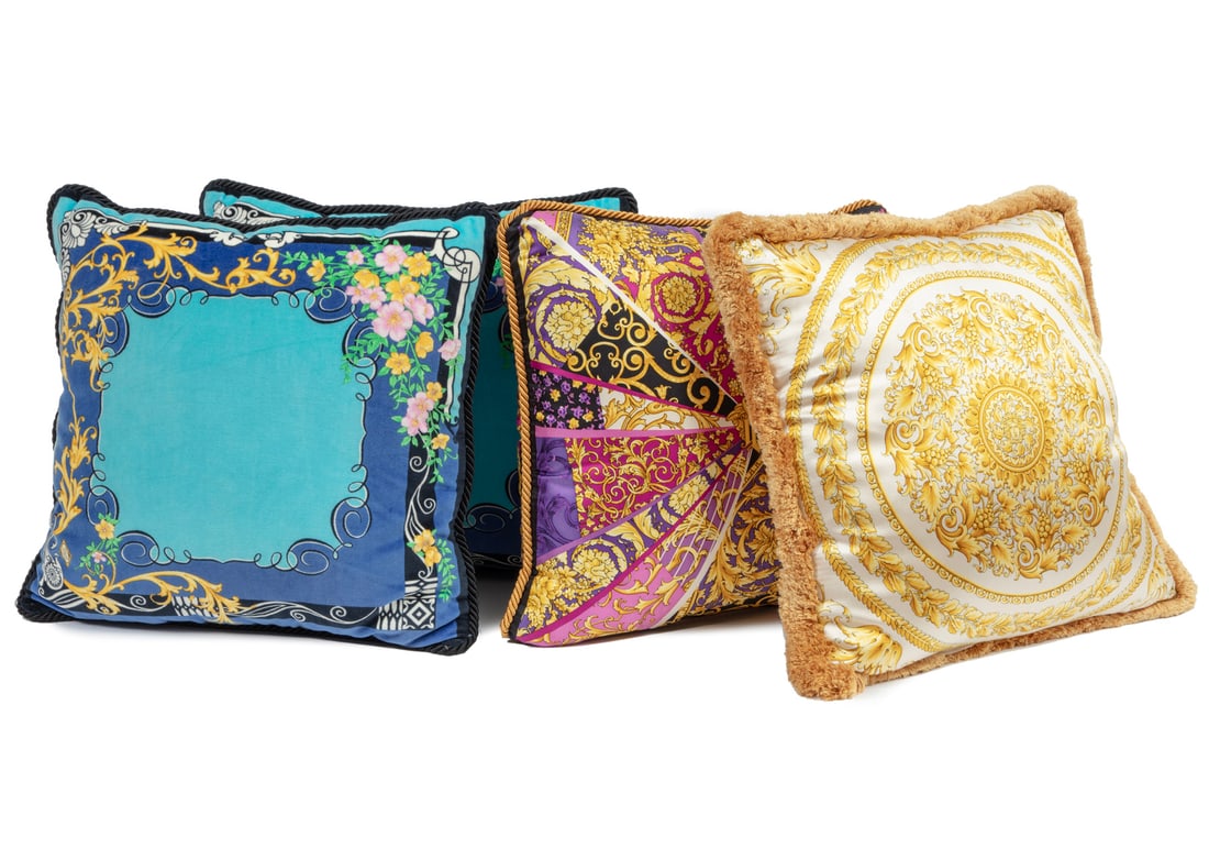 Group of Four Versace Colorful Pillows (1 of 5)