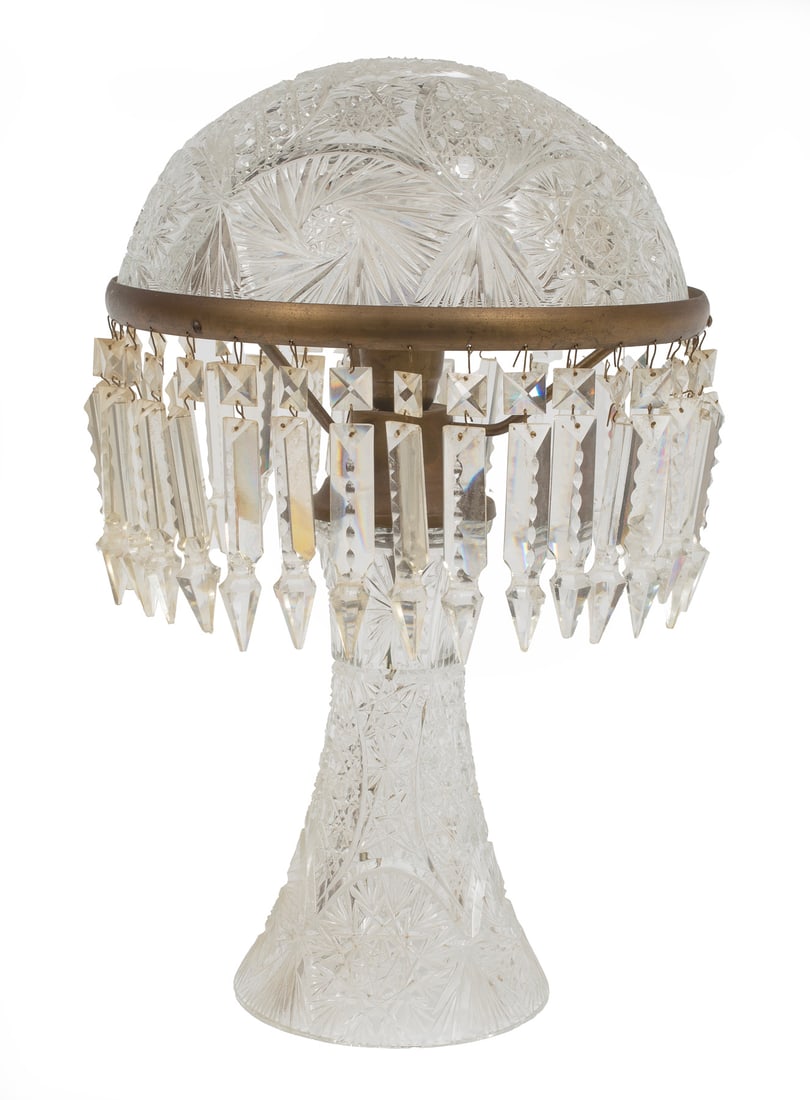 American Cut Glass Table Lamp (1 of 1)