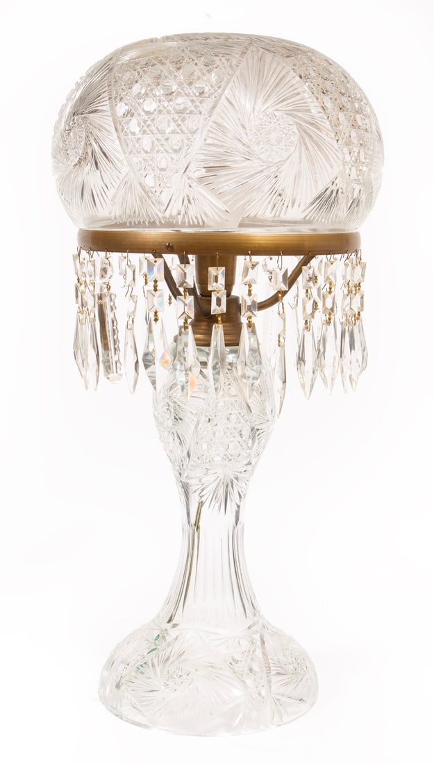 American Cut Glass Table Lamp (1 of 4)