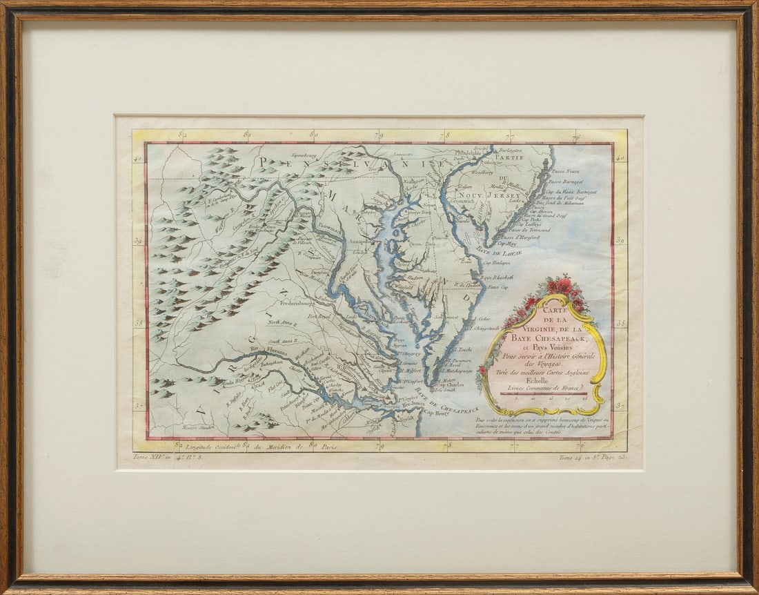 French Map of the Mid-Atlantic Coast (1 of 2)