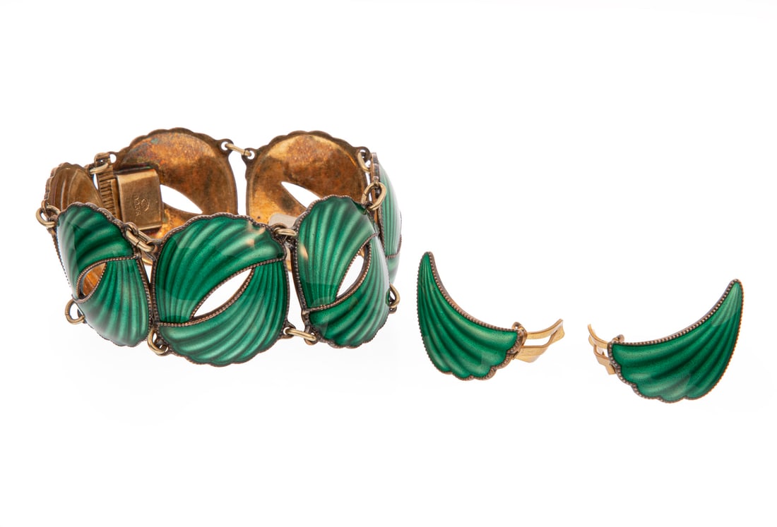 David Anderson Gold Bracelet and Ear Clips (1 of 2)