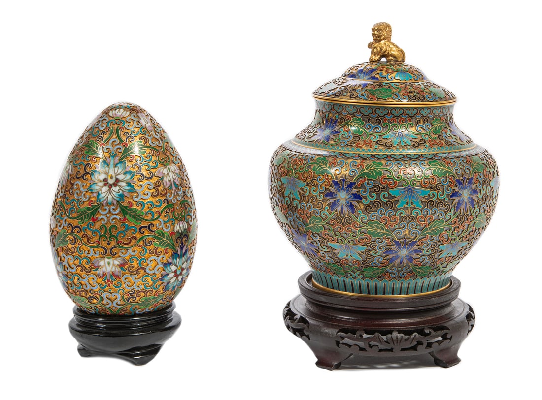 Two Chinese Cloisonne Items (1 of 3)