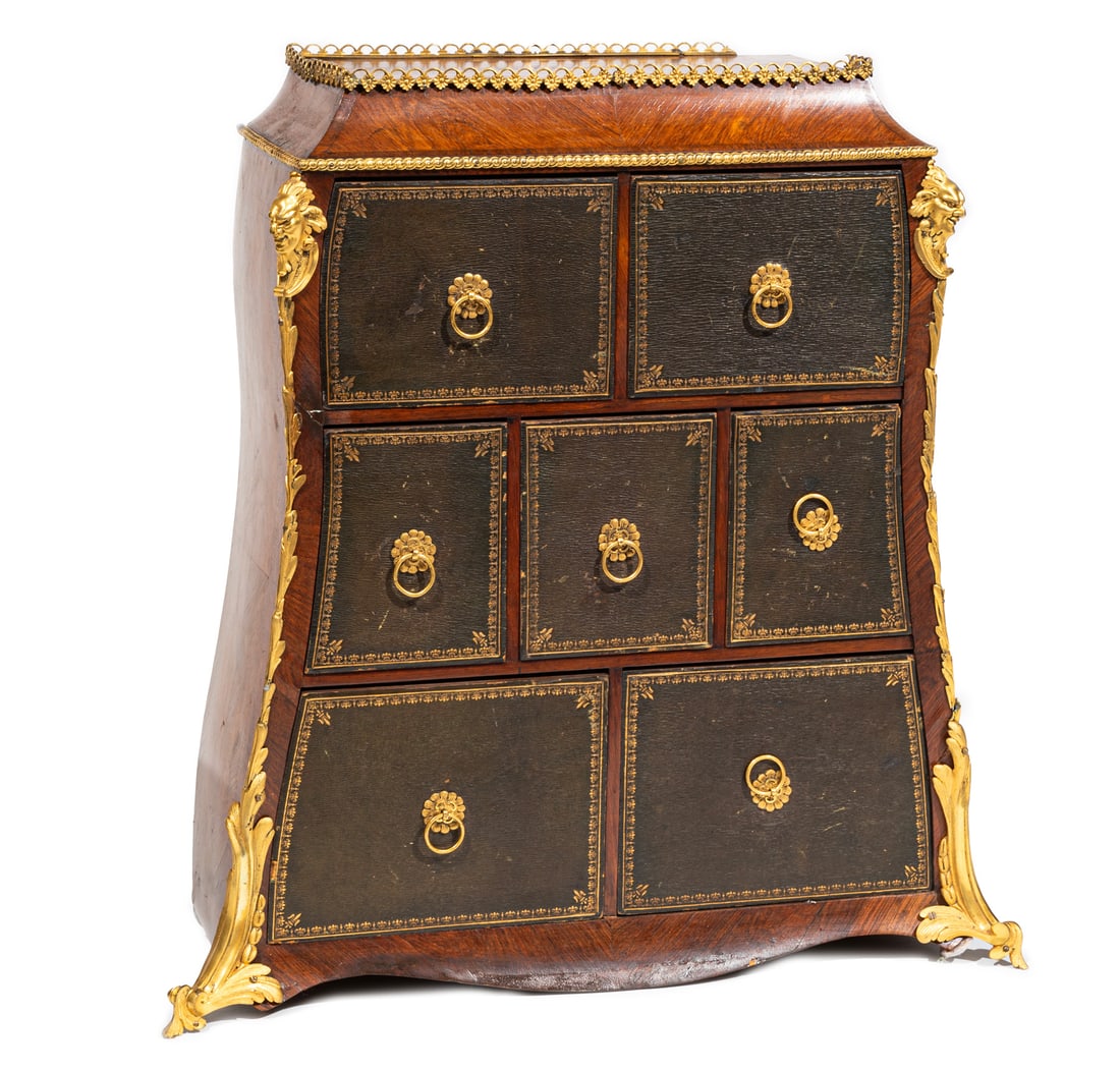 Louis XV-Style Bronze-Mounted Kingwood Cartonnier (1 of 2)
