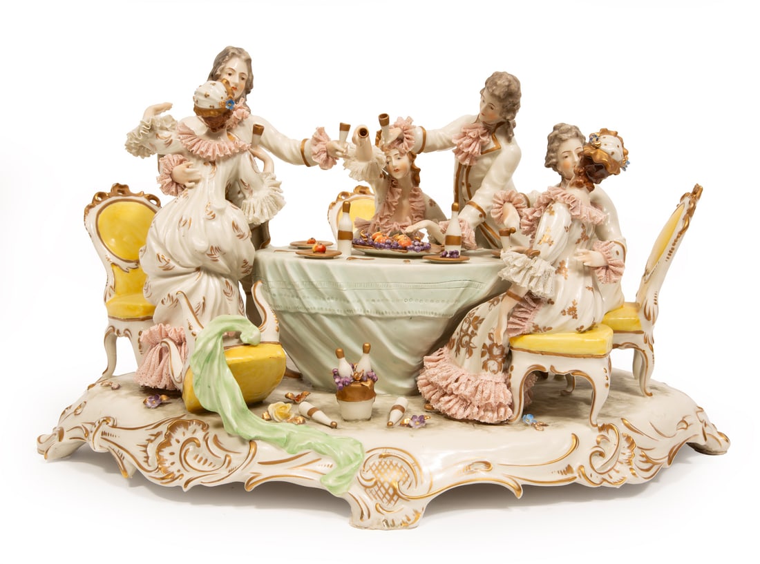 Dresden Porcelain Figural Group (1 of 13)
