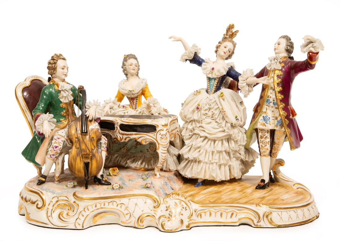 Dresden Porcelain Figural Group (1 of 5)