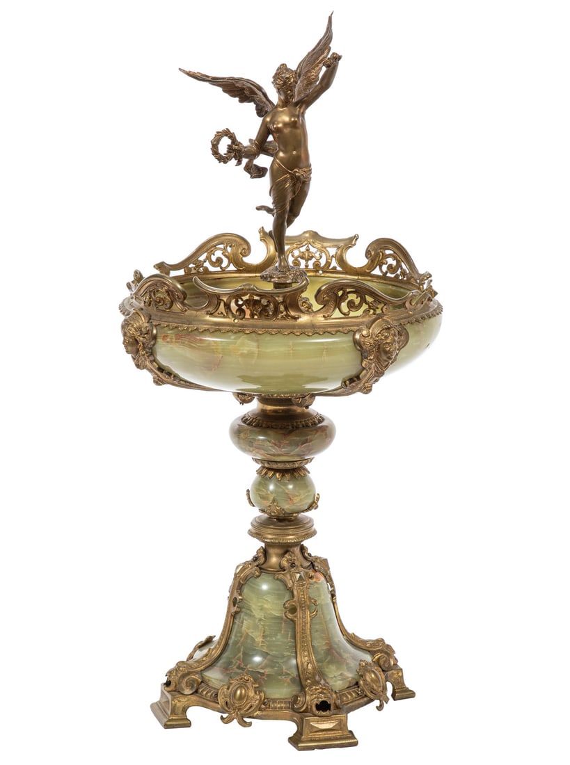 Continental Bronze-Mounted Onyx Centerpiece (1 of 3)