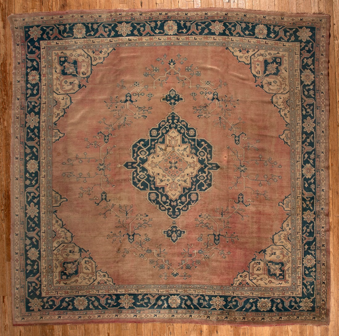 Antique Turkish Oushak Carpet (1 of 9)