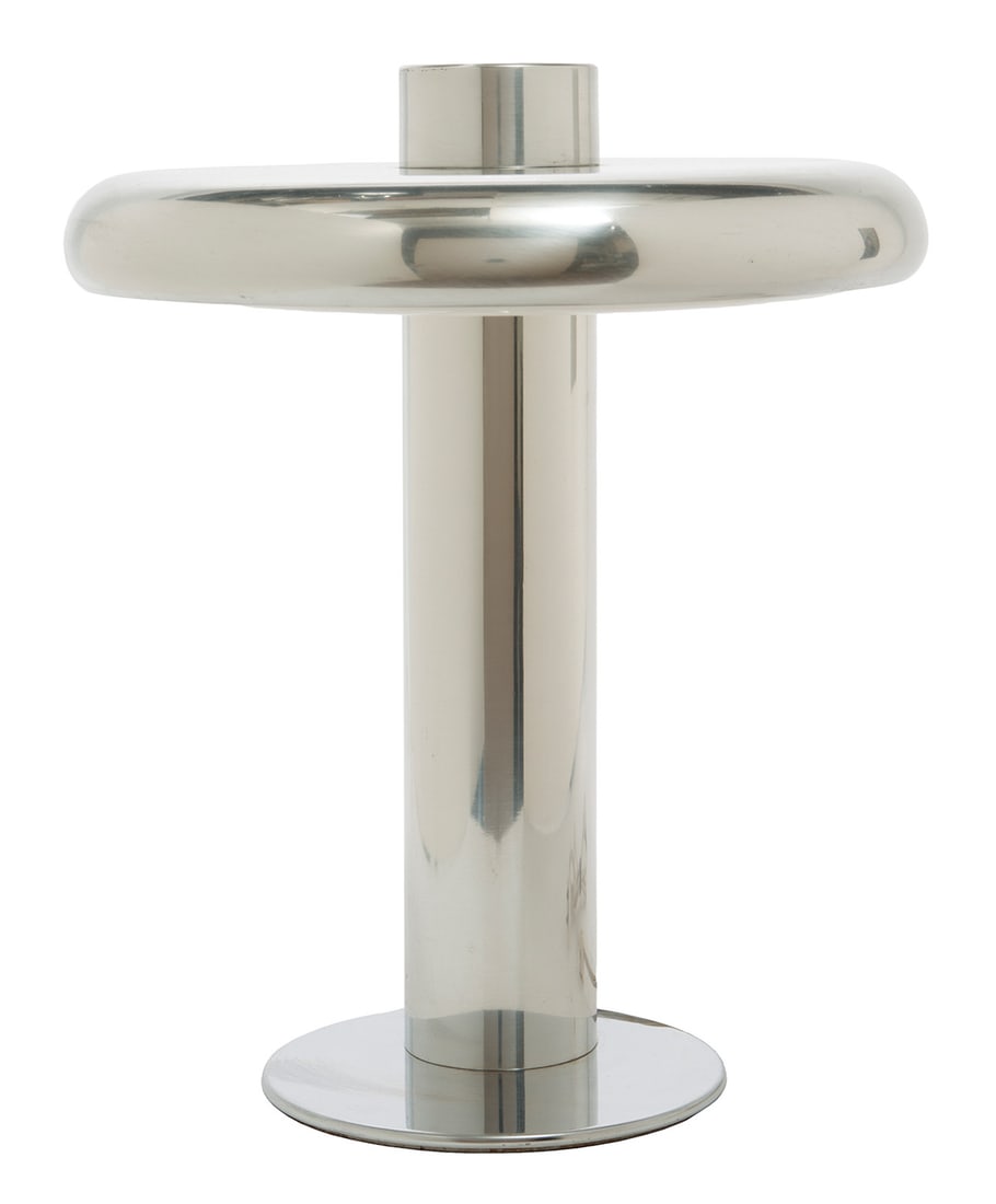 Mid-Century Modern Chrome Offset Lamp (1 of 2)