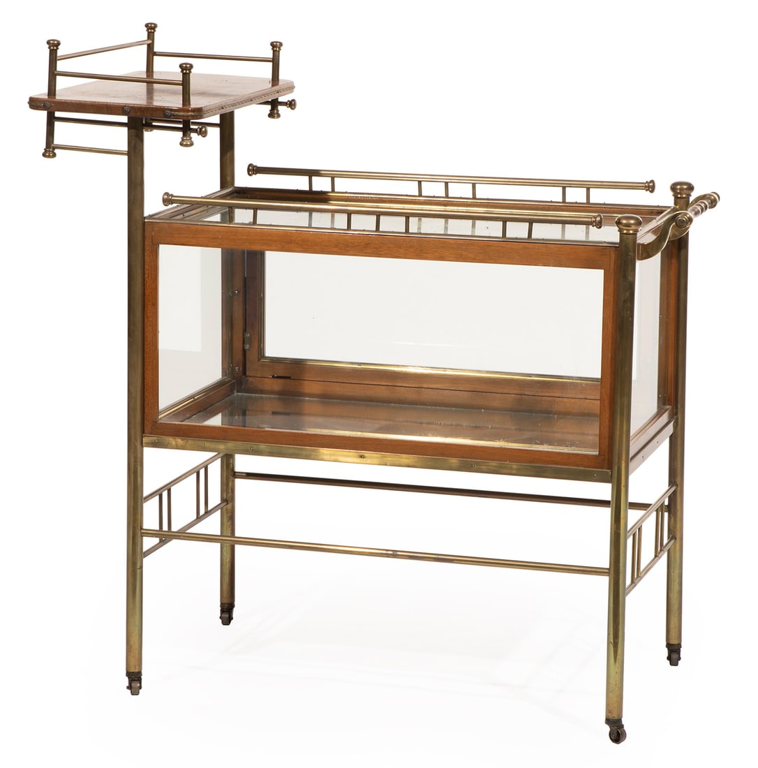 Ernst Rockhausen Mahogany and Brass Bar Cart (1 of 4)