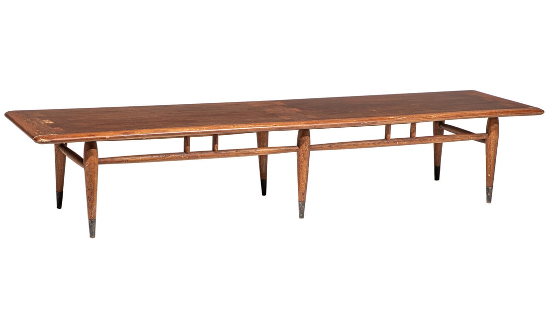 Lane Coffee Table: Lane Coffee Table, dovetail design, h. 13 in., w. 18 in., d. 70 in.