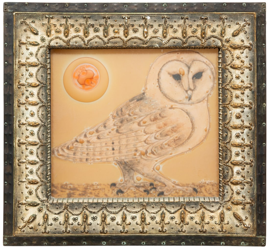 Michael & Frances Higgins Fused Glass Plaque (1 of 3)