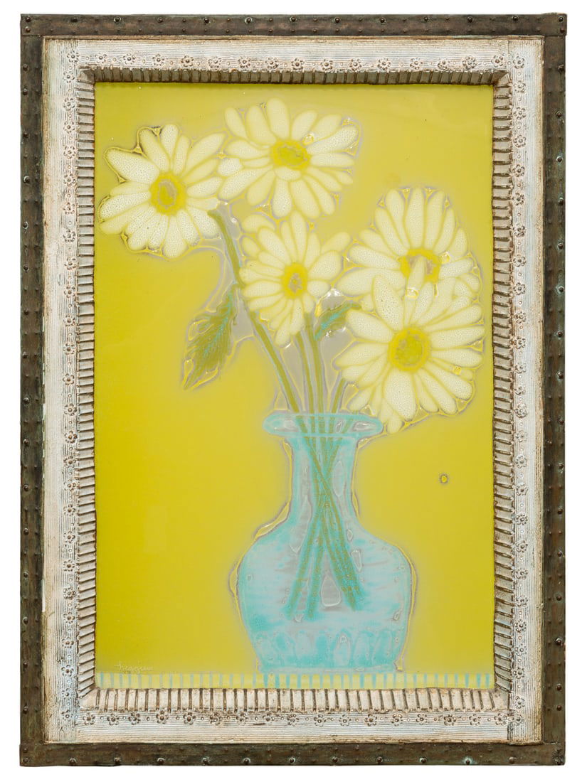 Michael & Frances Higgins Fused Glass Plaque (1 of 3)