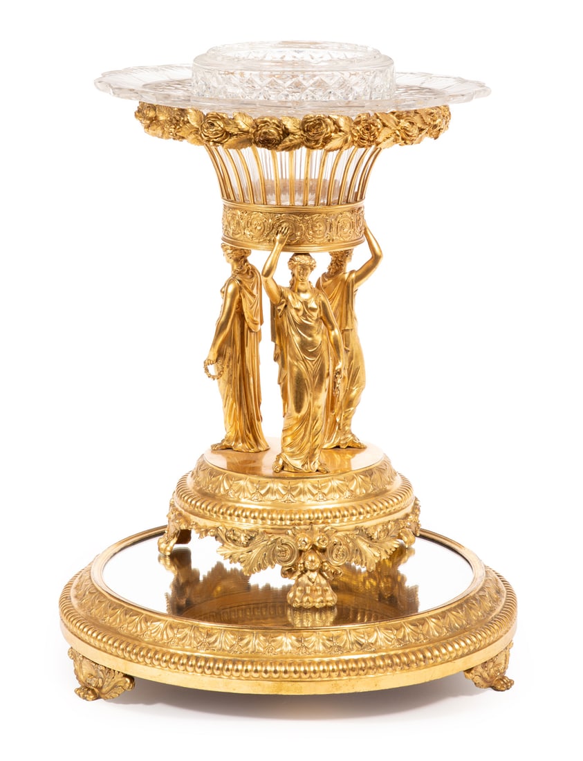 French Empire-Style Gilt Bronze Corbeille Centerpiece (1 of 12)