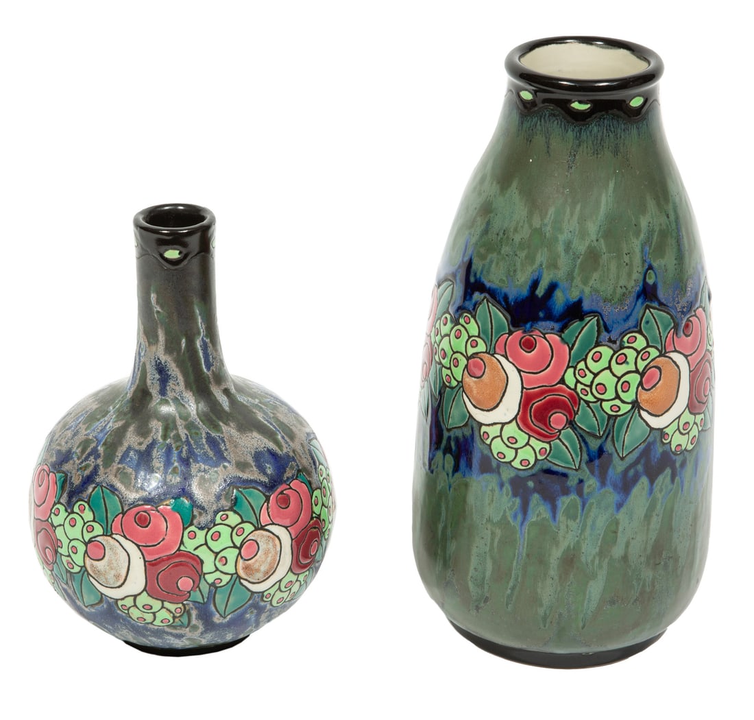 Two Boch Freres Keramis Vases (1 of 6)