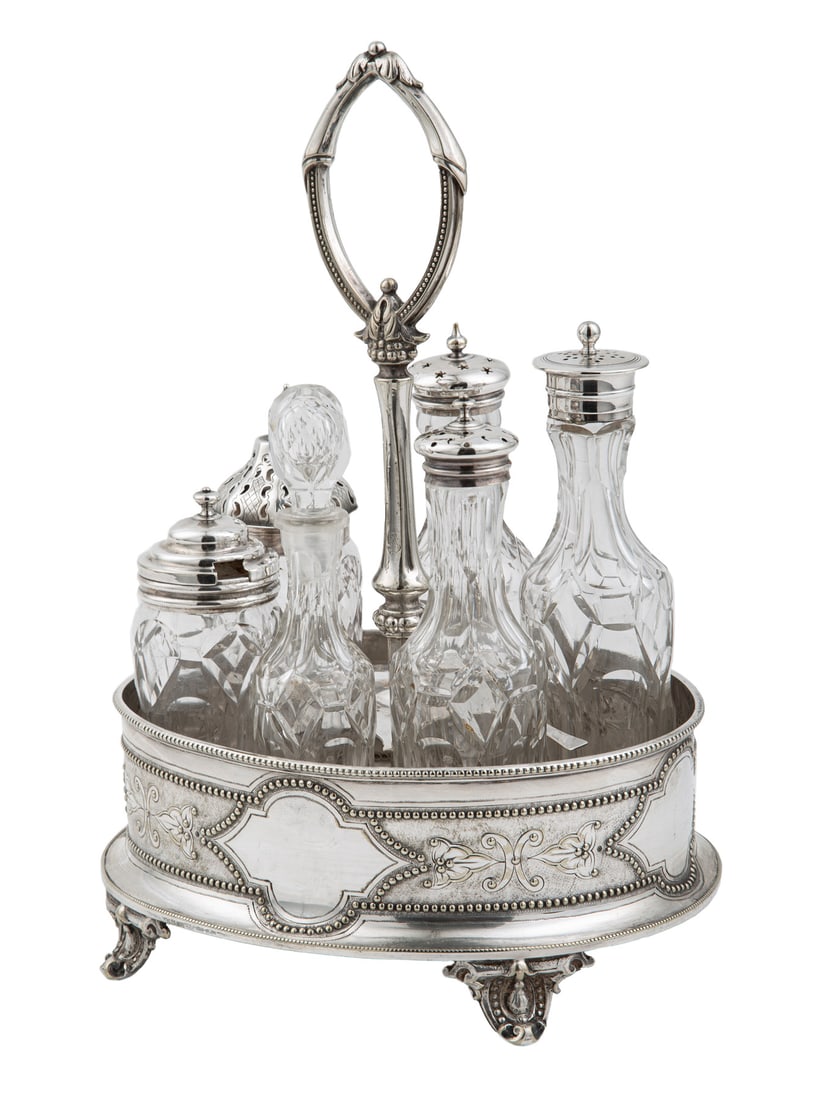 Victorian Silverplate Cruet Stand (1 of 7)
