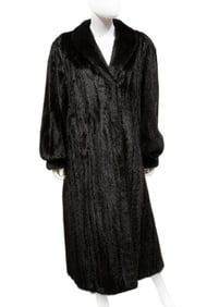 Long Mink Fur Coat