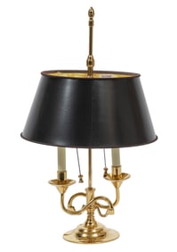 Brass Bouillotte-Style Lamp