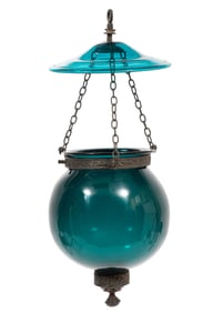 American Green Glass Hall Lantern