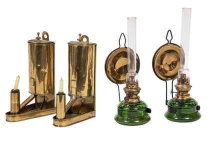 Two Pairs of Antique English Sconces