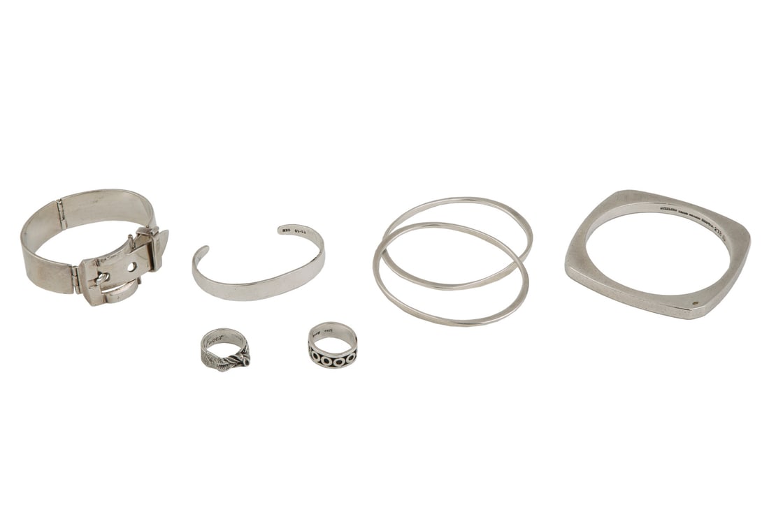 Group of Mexican Sterling Silver Lady's Jewelry (1 of 17)