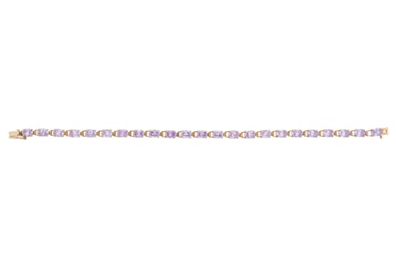 10 kt. Yellow Gold and Gemstone Bracelet