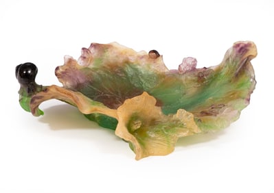 Daum Pate de Verre Glass Vide Pouche