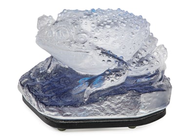 Townsend Studio Glass "Red Spotted Toad"