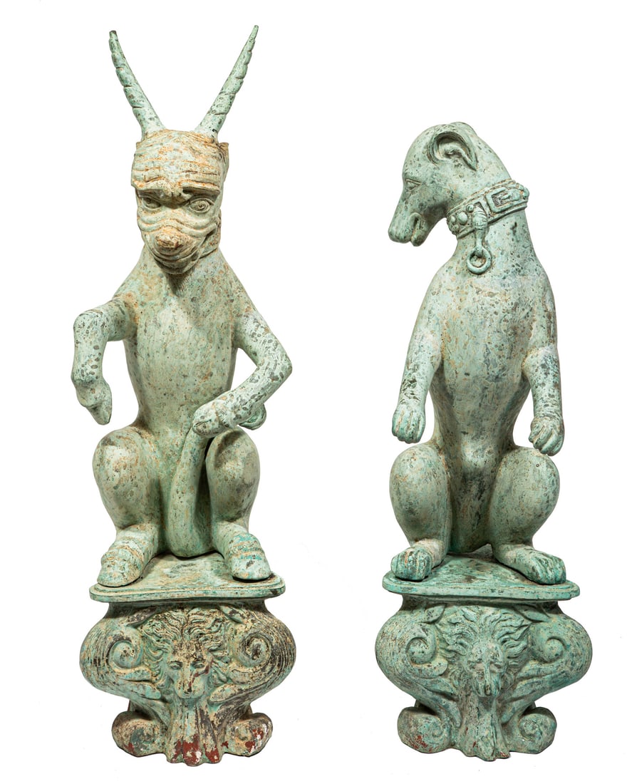 Pair of Bronze Garden Figures (1 of 5)