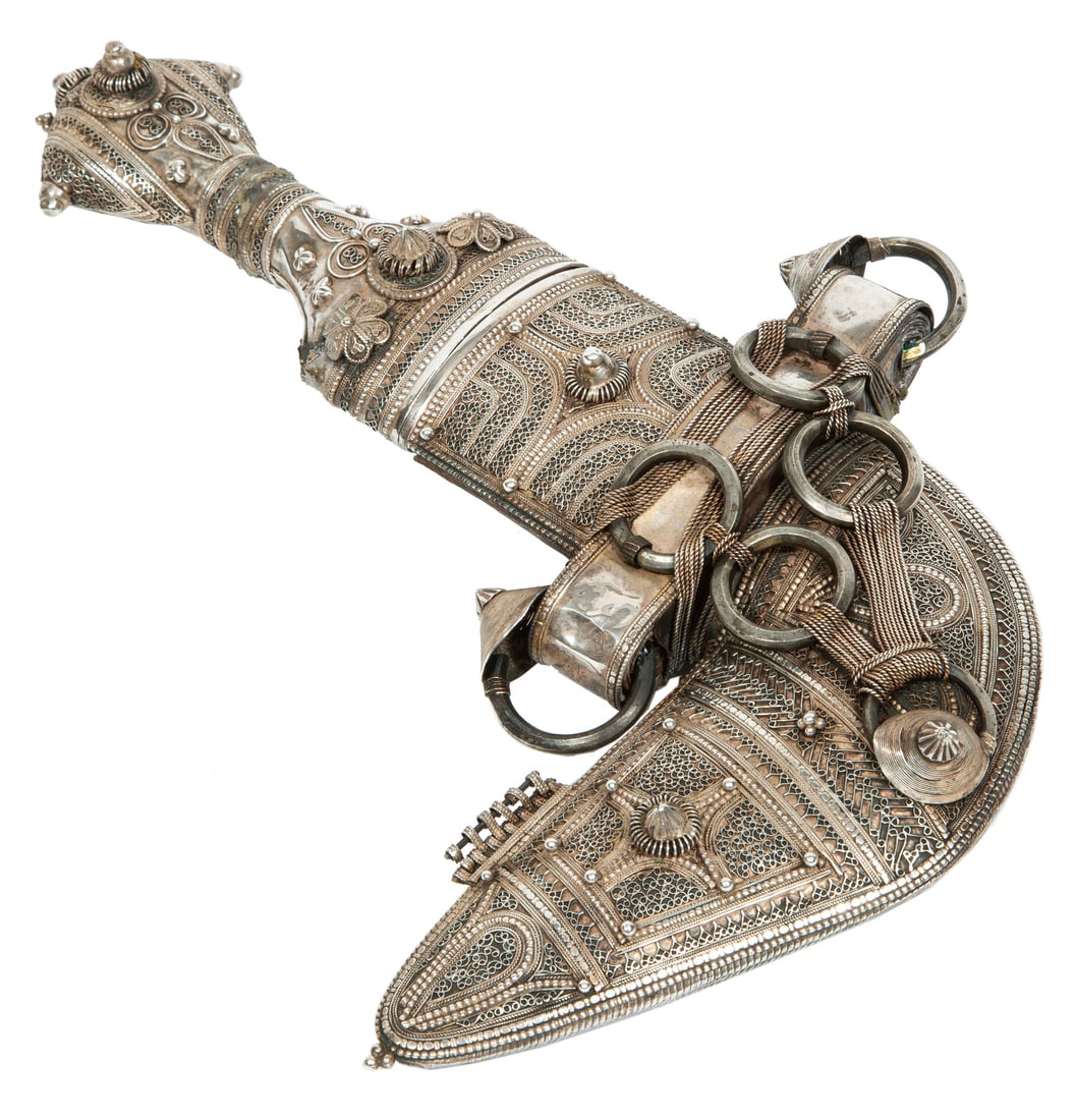 Omani Khanjar Silver Filigree Dagger (1 of 8)