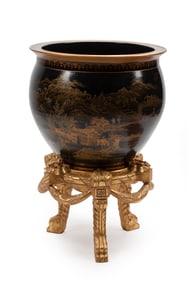 Large Chinese Decorative Fishbowl