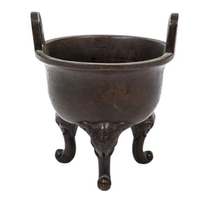 Chinese Bronze Tripod Censer