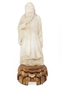 Chinese Marble Figure of an Immortal