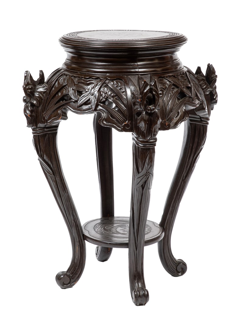 Chinese Carved Wood Table or Stand (1 of 3)