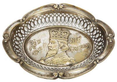 [Mardi Gras] Rex Silverplate Pin tray