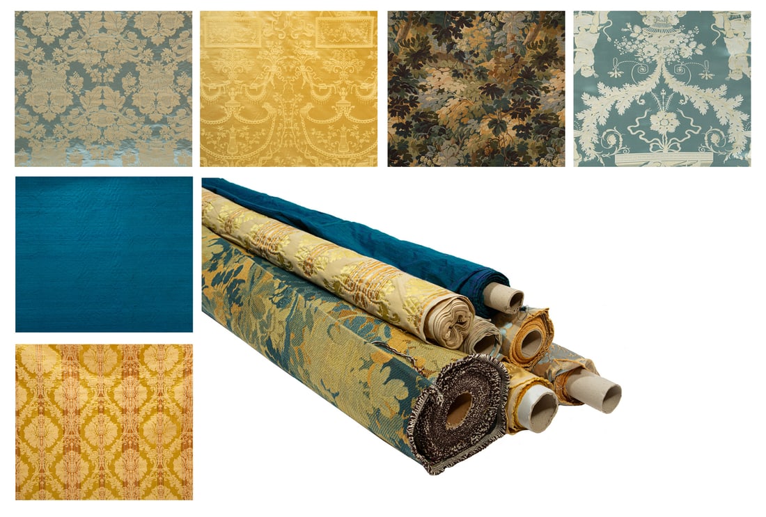 Seven Bolts of Fine Scalamandré Silk Fabric (1 of 20)