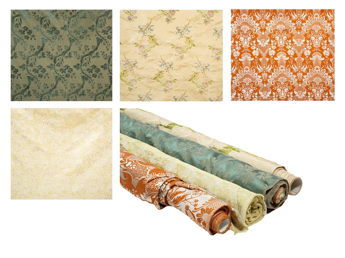 Four Bolts of Fine Scalamandré Silk Fabric (1 of 17)