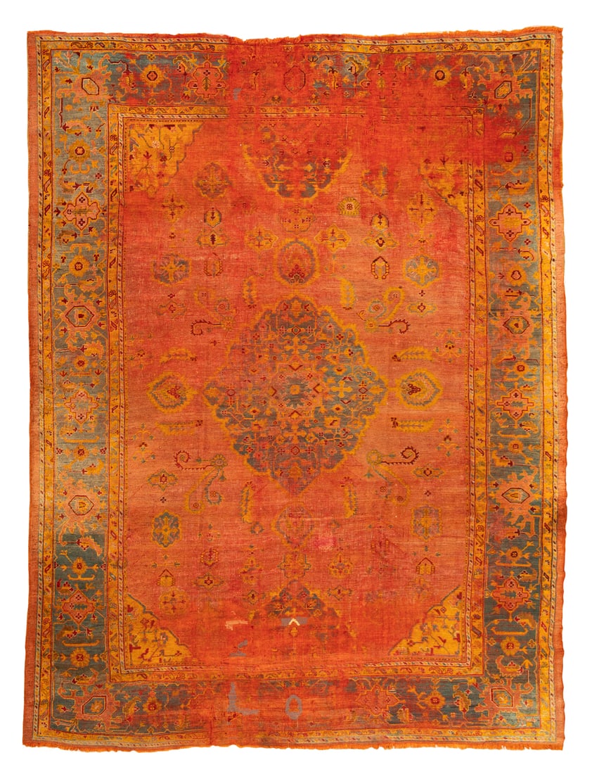 Antique Turkish Oushak Carpet (1 of 7)