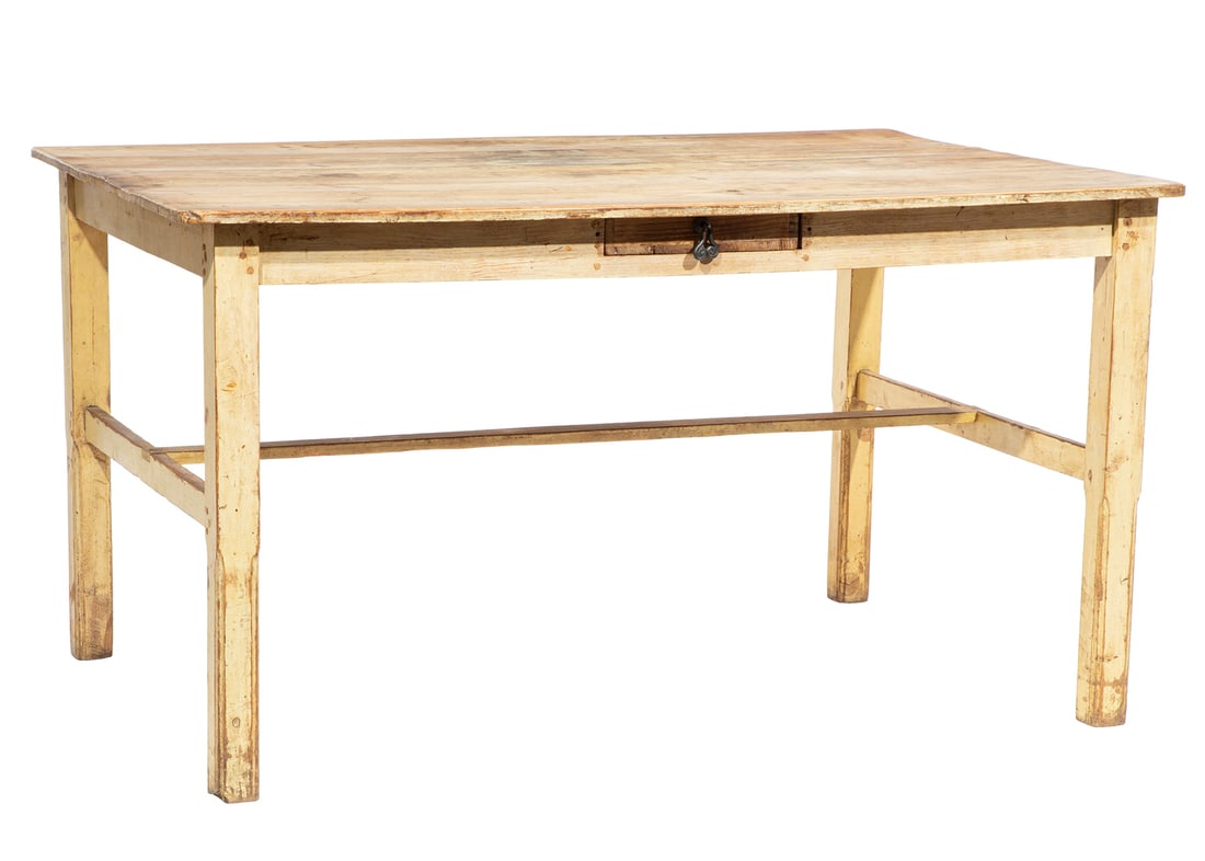 Southern Painted Cypress and Pine Work Table (1 of 5)
