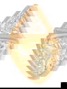 Yellow Gold, Yellow Diamond and Diamond "Toi et Moi" Ring
