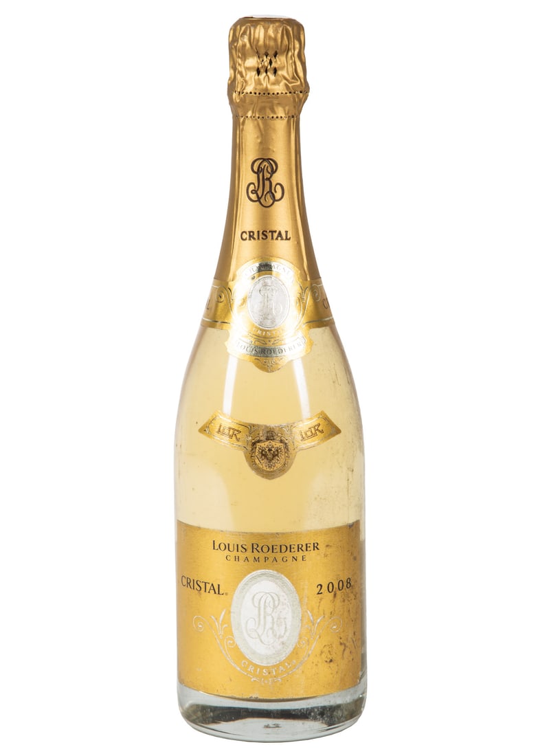 Champagne Louis Roederer Cristal Mill?sime 2008: , 1 bottle, 750ml.Please note that all sales of spirits and liquor are sold for in-person collection in Louisiana. Neal Auction does NOT have a recommended shipper for spirits and liquor, ONLY wine an