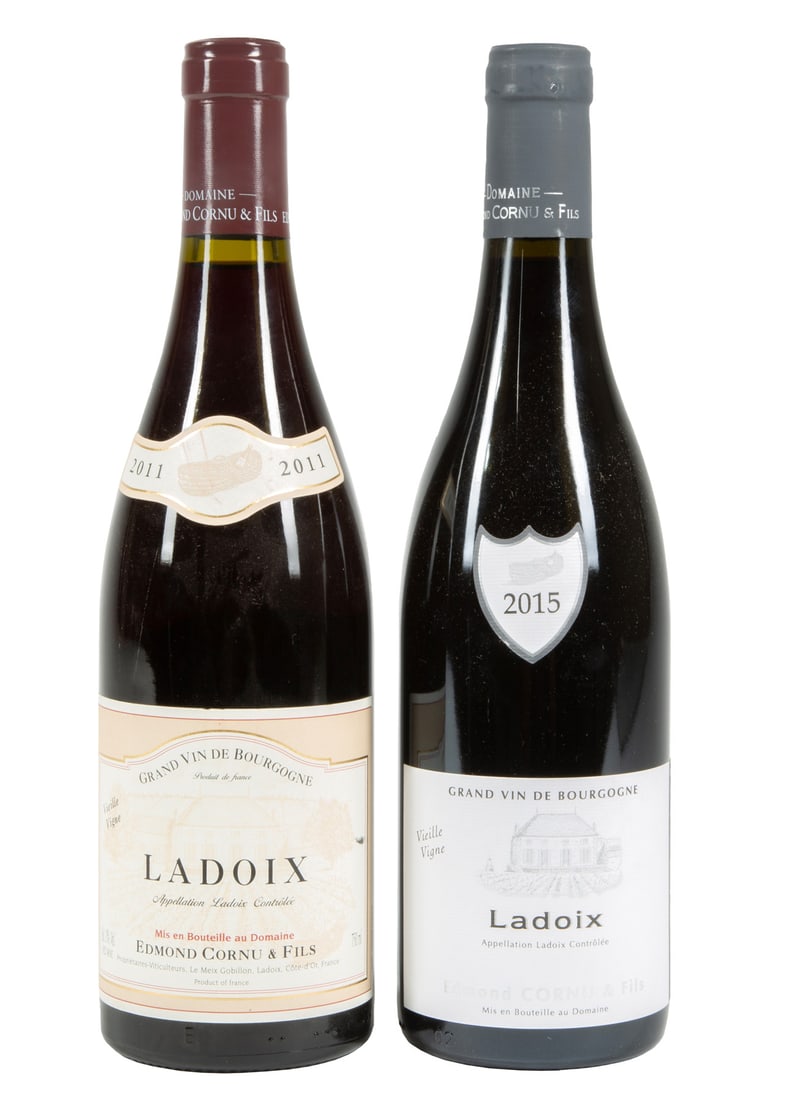 Edmond Cornu Ladoix Vieille Vignes Mixed Lot , 20 bottles: , 2011, 4 bottles, 750ml.; 2015, 16 bottles, 750ml. (20 bottles)Please note that all sales of spirits and liquor are sold for in-person collection in Louisiana. Neal Auction does NOT have a recommende