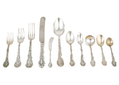 Gorham "Versailles" Sterling Silver Flatware Service (weighable) 78.30 troy ozs.