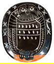 Pablo Picasso, Spanish 1881-1973, Hibou Brillant (A.R. 285), white earthenware clay, 15 3/8 in. x 12