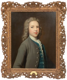 Allan Ramsay, Scottish 1713-1784, Joseph Banks, ESQ, oil on canvas, 24 3/4 in. x 19 1/4 in.