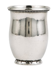 Georg Jensen Sterling Silver Tumbler weight 5.05 troy ozs.