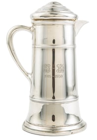 Good American Sterling Silver Covered Cocktail Pitcher weight 31.40 troy ozs.