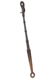 Antique American Cast-Iron Hitching Post total h. 62 1/2 in