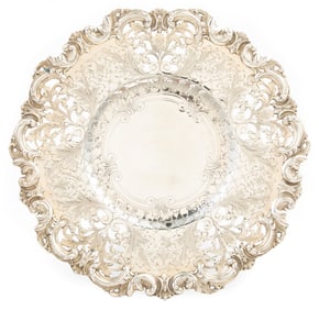American Sterling Silver Tazza in the Rococo Taste weight 21.80 troy ozs.
